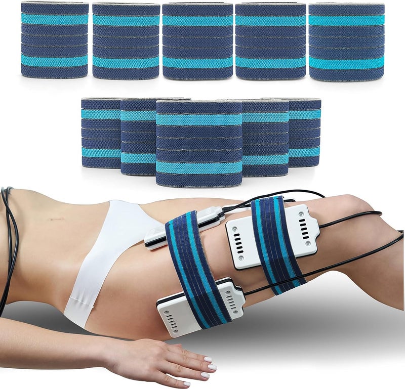 Elitzia Elastic Bandage Wrap Azure and Traditional Royal Blue Binding Strape for Beuty Machine Lipolaser Bands Spare Parts Use 3 Size 10 Pcs ETL06BD