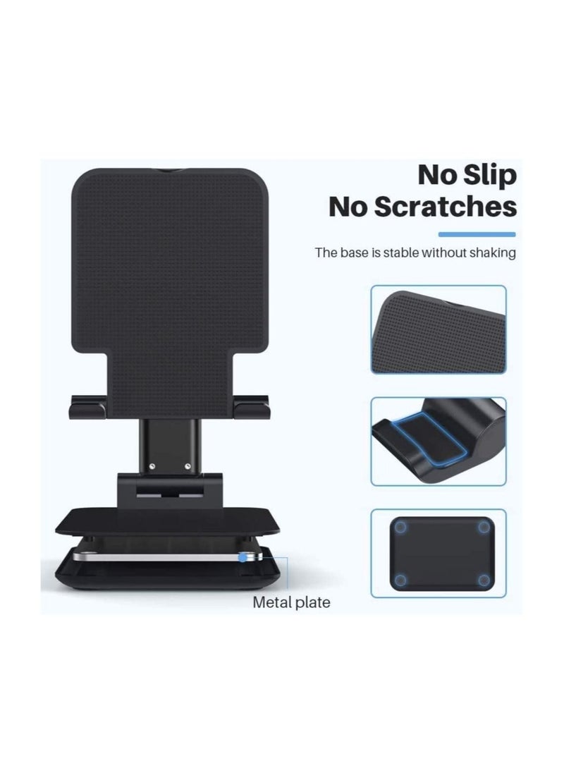 Extendable Compact Desktop Tablet Stand Holder Cradle Dock Compatible with Phones, iPad, Samsung Galaxy Tabs