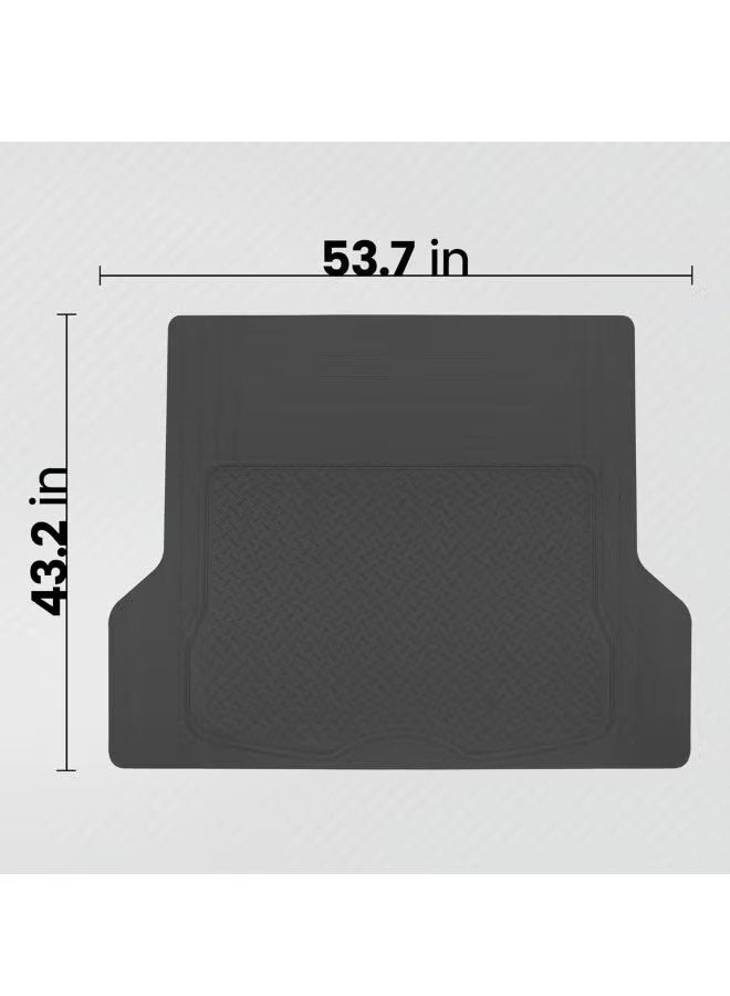Realfrog Heavy Duty Car Cargo Liner Trunk Mat 138*112 cm, No-slip Car Back Floor Mat, All Weather Trunk Protection, Universal Fit Car Flooring, Trim To Fit & Durable Protection for Car Suv Sedan - Image 5