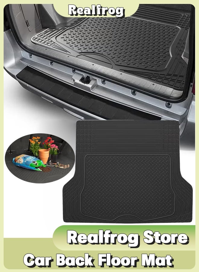 Realfrog Heavy Duty Car Cargo Liner Trunk Mat 138*112 cm, No-slip Car Back Floor Mat, All Weather Trunk Protection, Universal Fit Car Flooring, Trim To Fit & Durable Protection for Car Suv Sedan - Image 2