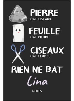Rien ne bat Lina - Notes: Noms Personnalisé Carnet de notes / Journal pour les filles et les femmes. Kawaii Pierre Feuille Ciseaux jeu de mots. ... de noël, cadeau original anniversaire femme.  - Image 2