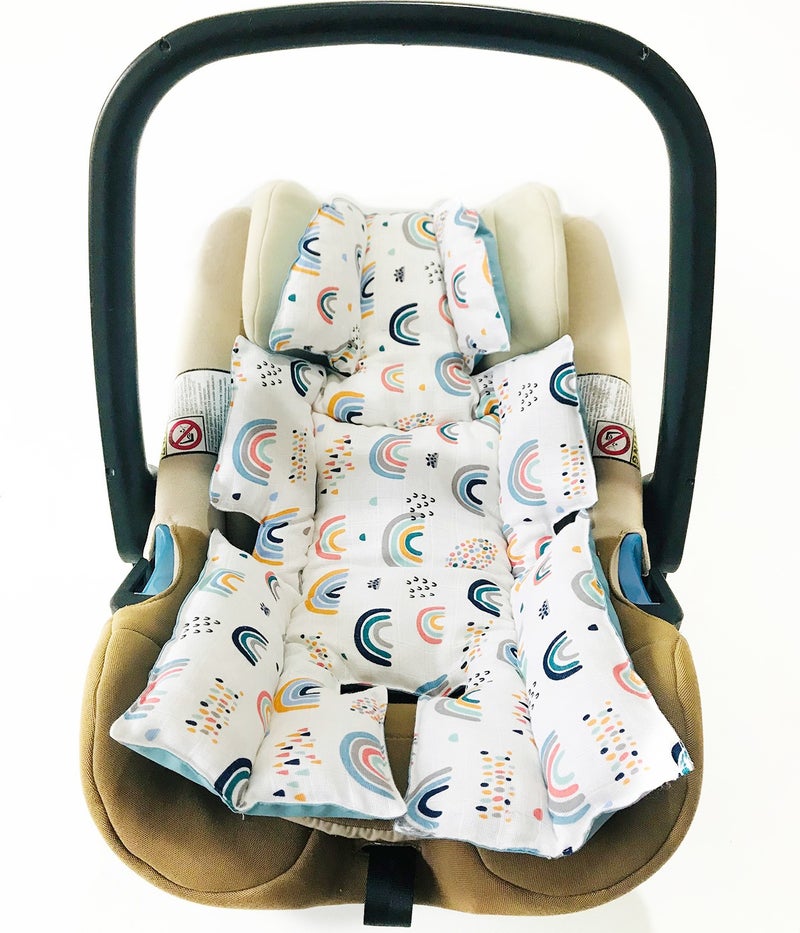 Atölye Eda Muslin Stroller Cover Cushion Pouch 3 Pieces - Image 5