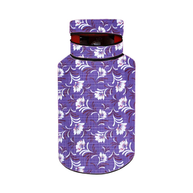 Decorly Furnishing Decorly Furnishing Printed Waterproof and Dustrproof Kitchen Gas Cylinder Cover Blue_01  - Image 3