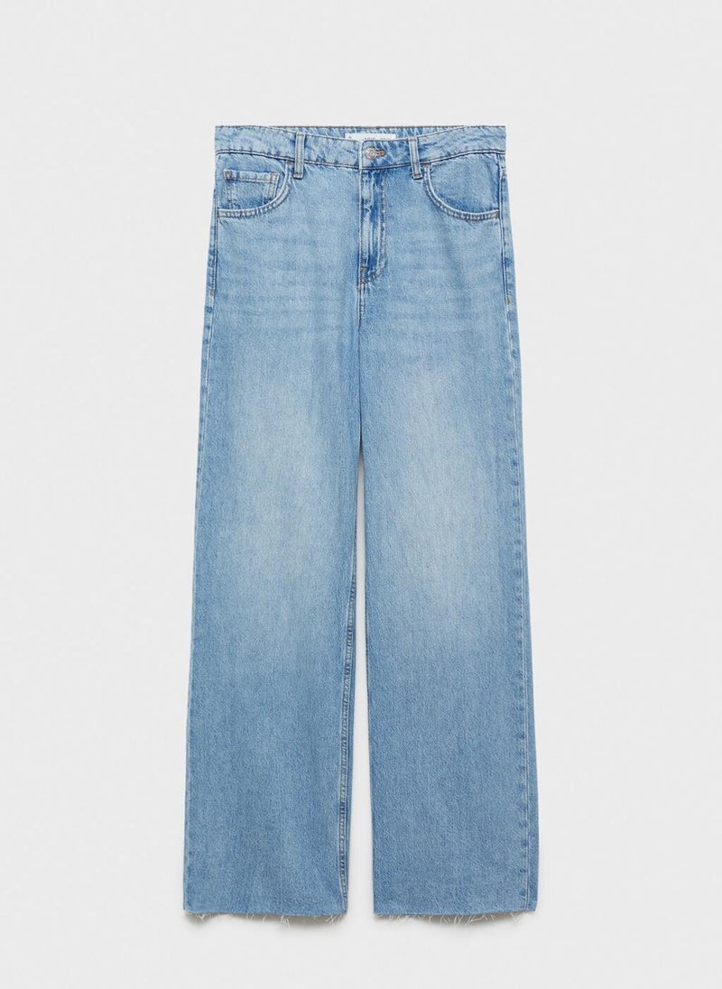 MANGO Danila Wide Leg High Rise Jeans  - Image 5
