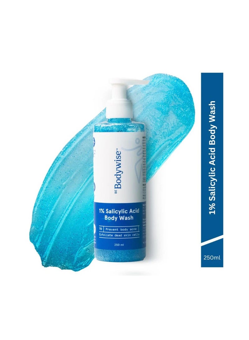 كن بودي جل استحمام للجسم بحمض الساليسيليك 1% من بي بودي وايز، 250 مل - Image 1