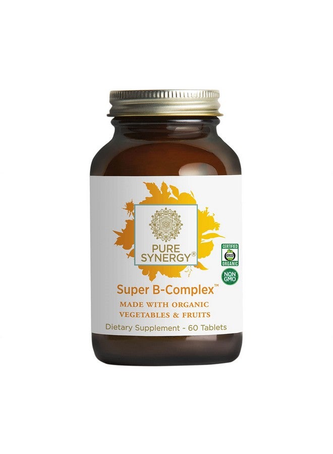 Pure Synergy Super Bcomplex ; 60 Tablets ; Made With Organic Ingredients ; Nongmo ; Made With Organic Veggies And Fruits And B Vitamins - Image 1