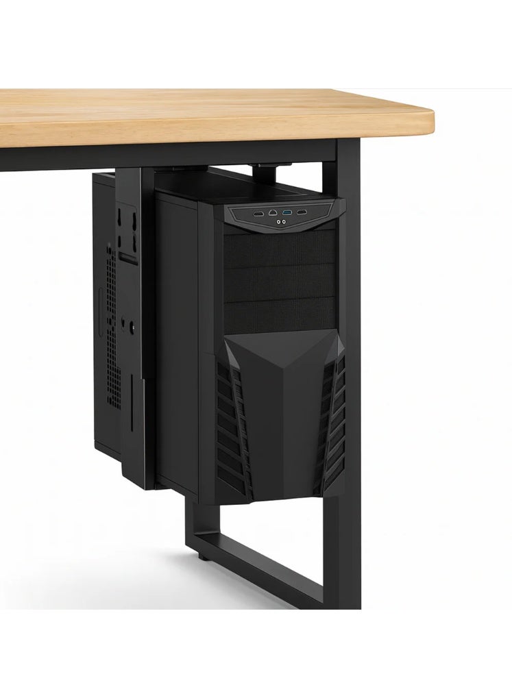 Adjustable Under Desk or Wall-Mounted Computer Stand – Universal Holder for PC Towers or Laptops – Space-Saving Mount with Adjustable Width & Height – Heavy-Duty Steel Construction - Image 2