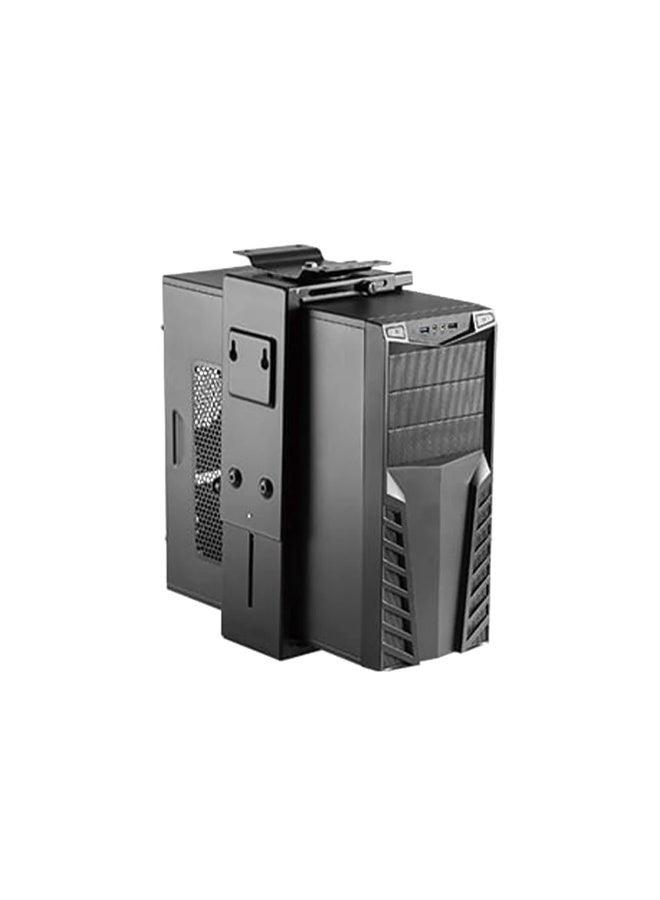 Adjustable Under Desk or Wall-Mounted Computer Stand – Universal Holder for PC Towers or Laptops – Space-Saving Mount with Adjustable Width & Height – Heavy-Duty Steel Construction - Image 1