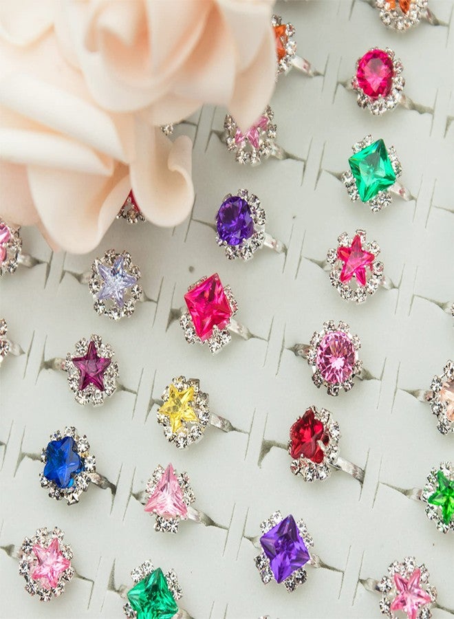 SOTOGO 100 Pieces Little Girl Rings Jewelry Rings Girl Pretend Play Ring and Dress up Ring, Little Girls Gift - Image 3