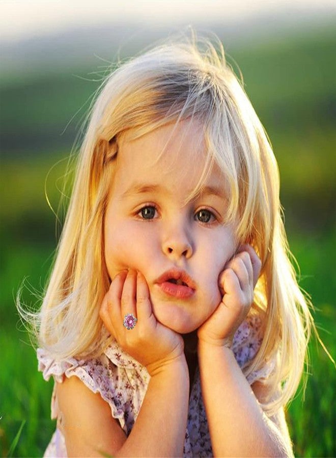 SOTOGO 100 Pieces Little Girl Rings Jewelry Rings Girl Pretend Play Ring and Dress up Ring, Little Girls Gift - Image 5