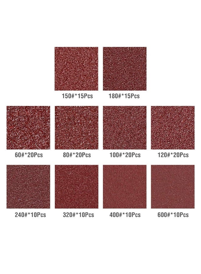 150 piece Sanding Discs Set  5 Inch 8 Hole Sandpaper 10 Grades Include 60 80 100 120 150 180 240 320 400 600 Grits for Random Orbital Sander  Not for Oscillating Tools or Mouse Sander - Image 3