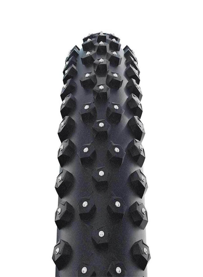 Schwalbe - Ice Spiker Pro Studded Winter Tubeless Folding Bike Tire | 27.5 x 2.6 | Performance Line, RaceGuard, Double Defense | 344 Aluminum Studs | Black - Image 4
