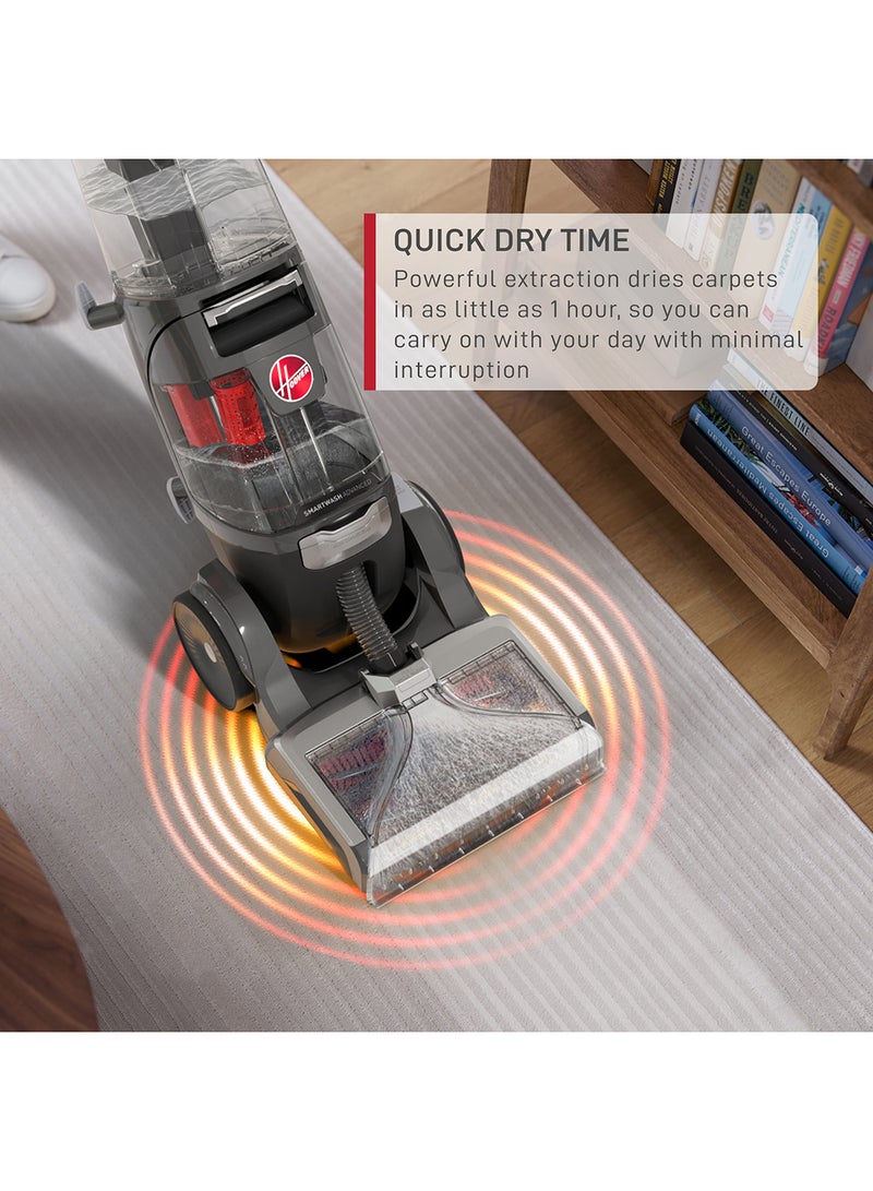 HOOVER SmartWash Advanced Carpet Washer | Automatic Wash & Dry with Motion-Sense Technology | Deep cleaning | Kills 99% Bacteria | Self-Cleaning Tray & Spot Boost Mode for Tough Stains | 3.8 L 1000 W CDCW-SWAM Black, Red - Image 3