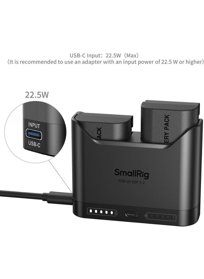 سمول ريج SmallRig (5485) LP-E6P Camera Battery Charger Kit - Image 3