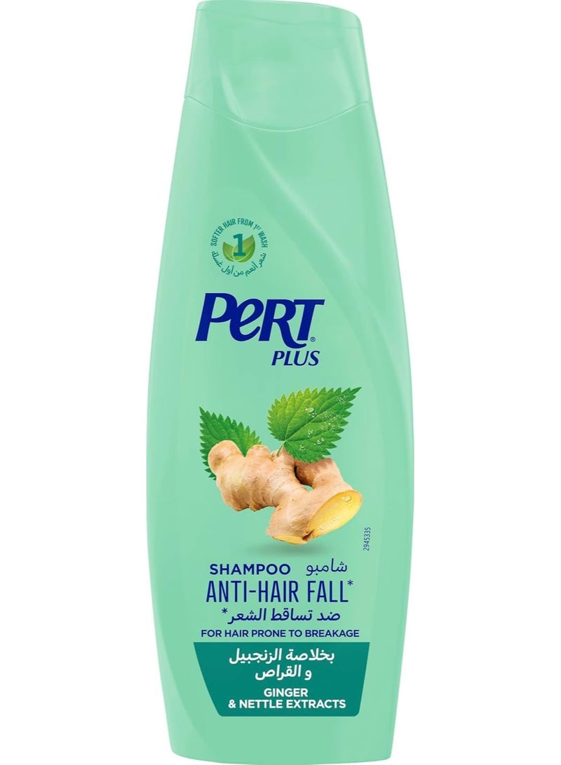 PERT PLUS Ginger And Nettle Extracts Anti Hair Fall Shampoo 400 ML - Image 1