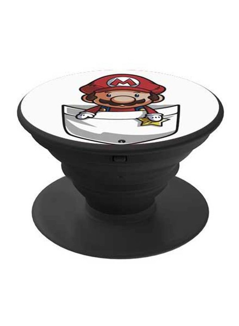 RKN Lol Printed Pop Socket Phone Grip Beige/Red/White - Image 1