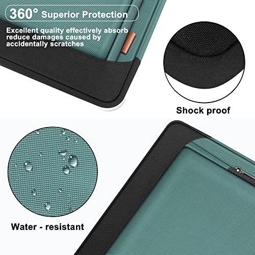 DOMISO 15-15.6 Inch Laptop Bag Business Briefcase Laptop Case Compatible with Lenovo 15.6" Ideapad 330/16" MacBook Pro/HP EliteBook 850 G3/Envy x360 15/Latitude 3580/Acer Chromebook/Asus,Green - Image 3