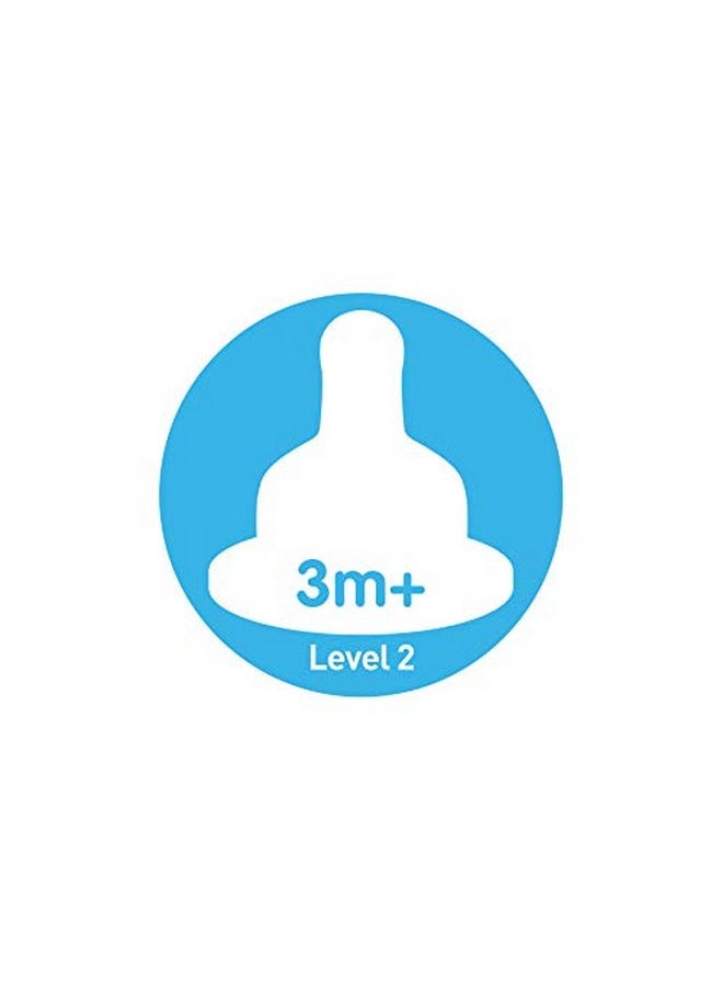 Dr. Brown's - Dr. Brown's Original Wide-Neck Nipple, Level 2 (3m+), 6-Pack - Image 1