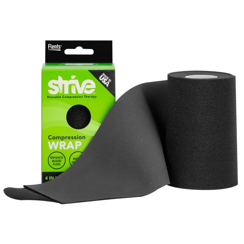 Compression Infrared 4x60 Therapy Wrap for Wrist Arm Leg Ankle Elbow Enhances Blood Flow Reduces Swelling Accelerates Healing Black Made in the USA