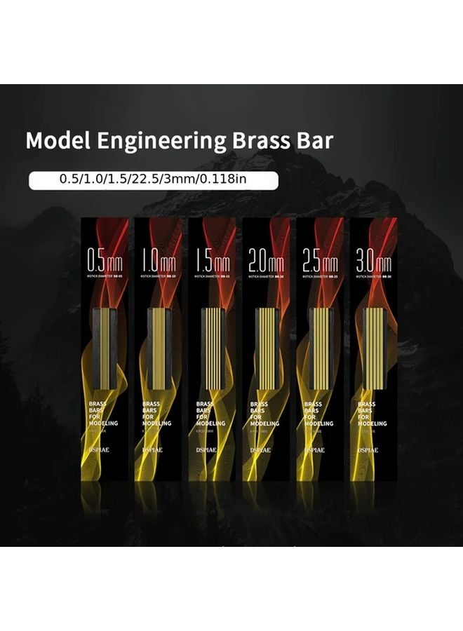 0 5mm Diameter 200mm Length Solid Brass Round Bar For Model Engineering - Image 5