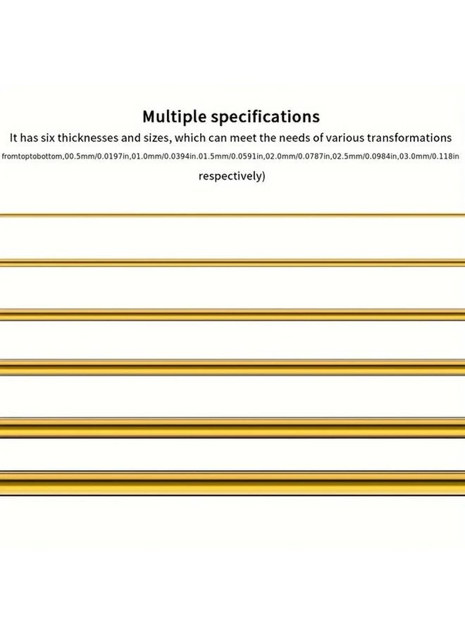 0 5mm Diameter 200mm Length Solid Brass Round Bar For Model Engineering - Image 4