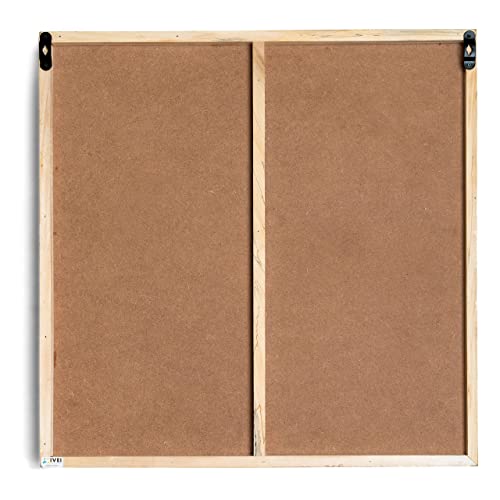 IVEI Combination Board | Whiteboard and Magnet Board with Planner | Includes Space to Hold Marker and Duster | 20in X 20in (Yellow) - Image 4