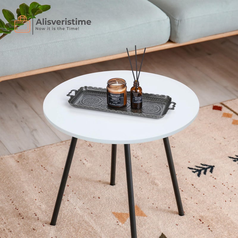 Alisveristime Turkish Ottoman Coffee Tea Beverage Serving Rectangle Tray (Small Tray) (13 INC*5.5 INC) (Black) - Image 2