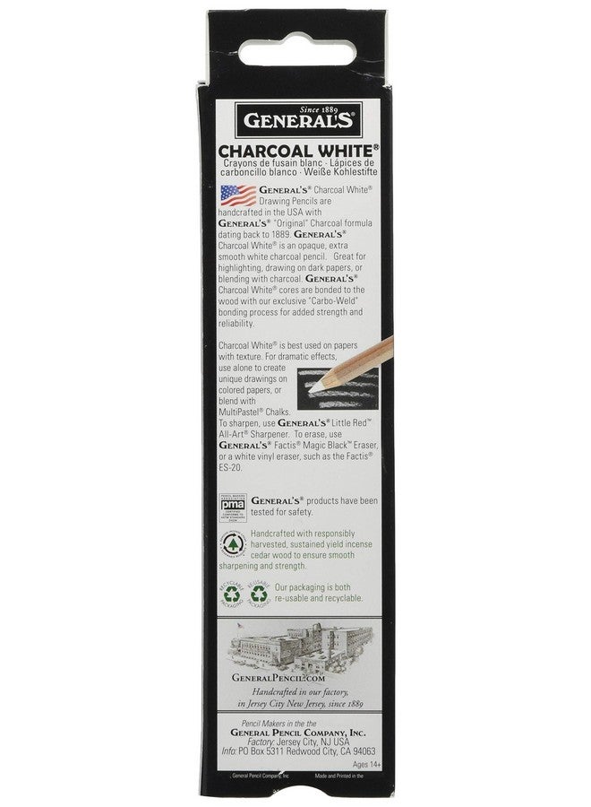 General's Charcoal White Pencils - Image 2
