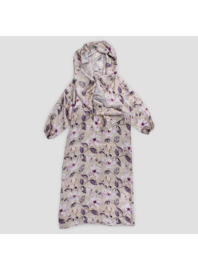 Our kids Purple Leaves Praying Gown "Isdal" - Image 1