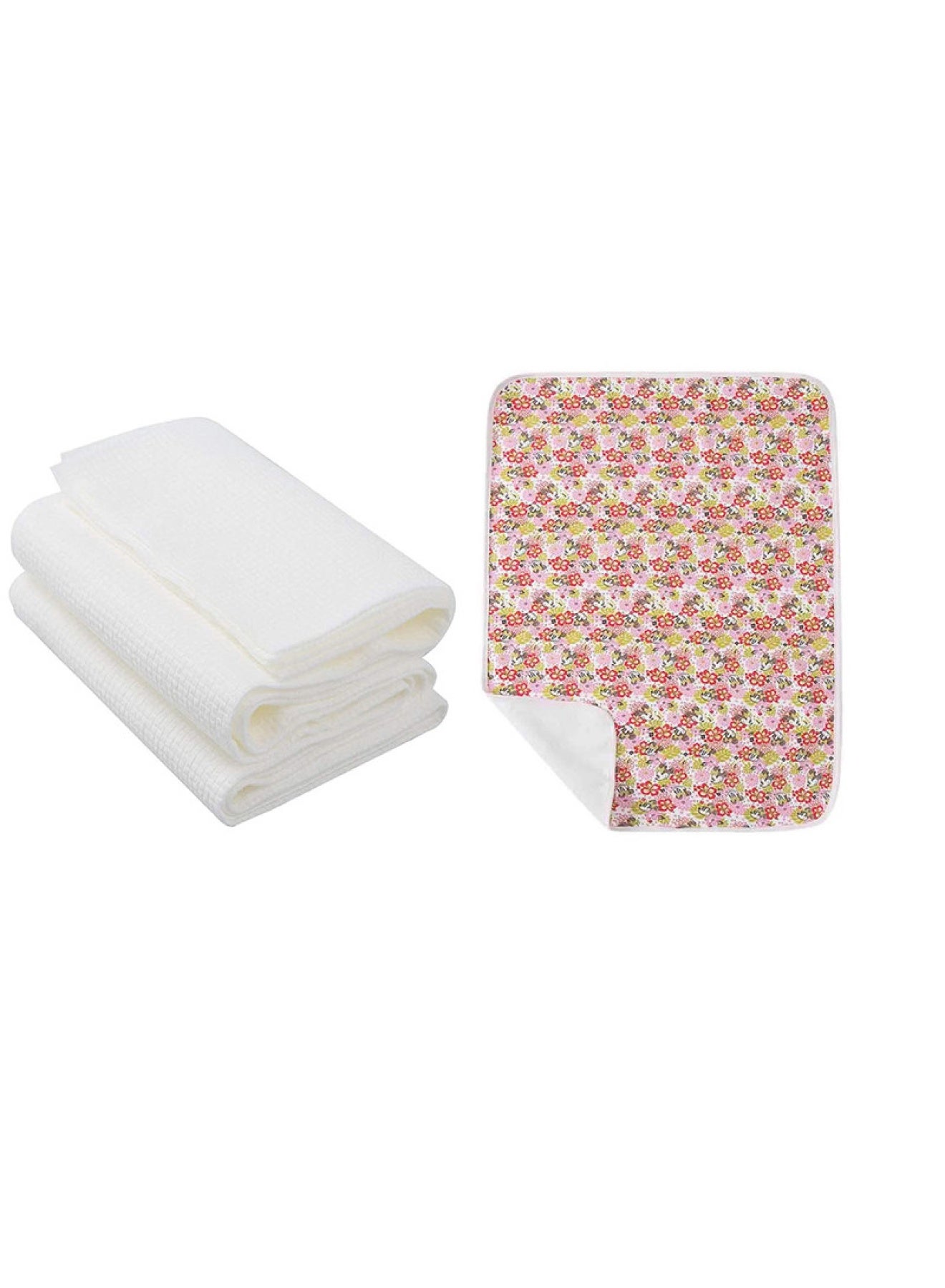 STAR BABiES Combo Pack Reusable Changing Mat With Disposable Towel Pack Of 3 Bear Yellow