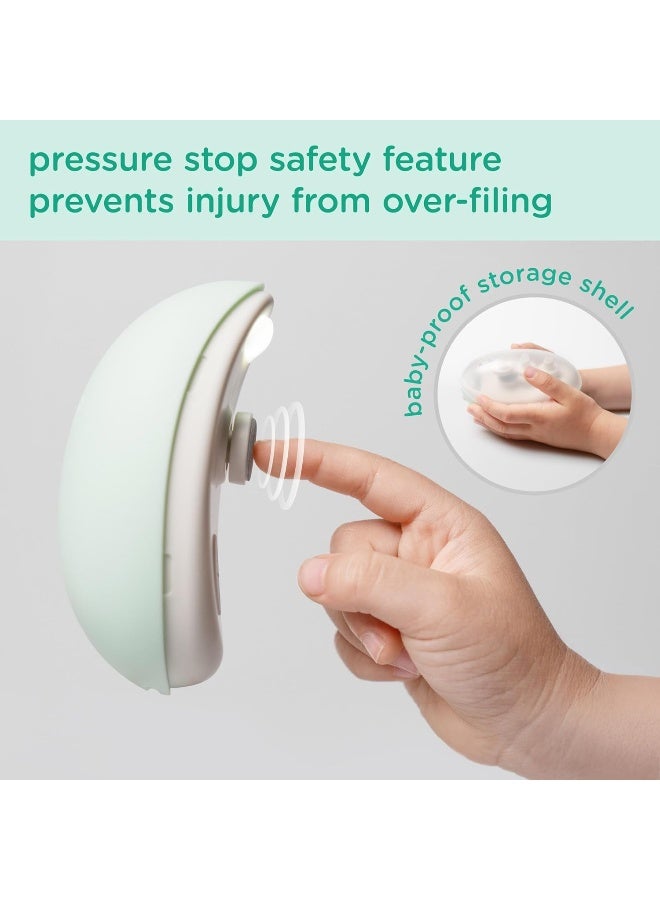 Olababy Rechargeable Electric Baby Nail Trimmer | Newborn Nail Clipper | Electronic File for Babies | Infant/Toddler Nail Grooming Kit | Portable Manicure Essentials | LED Light Fingernail Cutter Set - Image 5