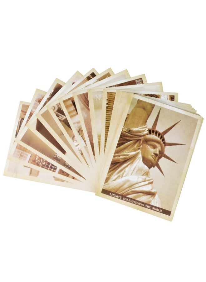 Peachjoy 32 PCS 1 Set Vintage Retro Old Travel Postcards for Worth Collecting - Image 3