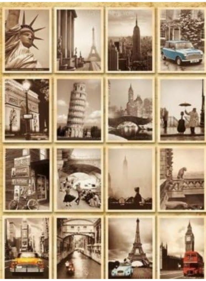 Peachjoy 32 PCS 1 Set Vintage Retro Old Travel Postcards for Worth Collecting - Image 4
