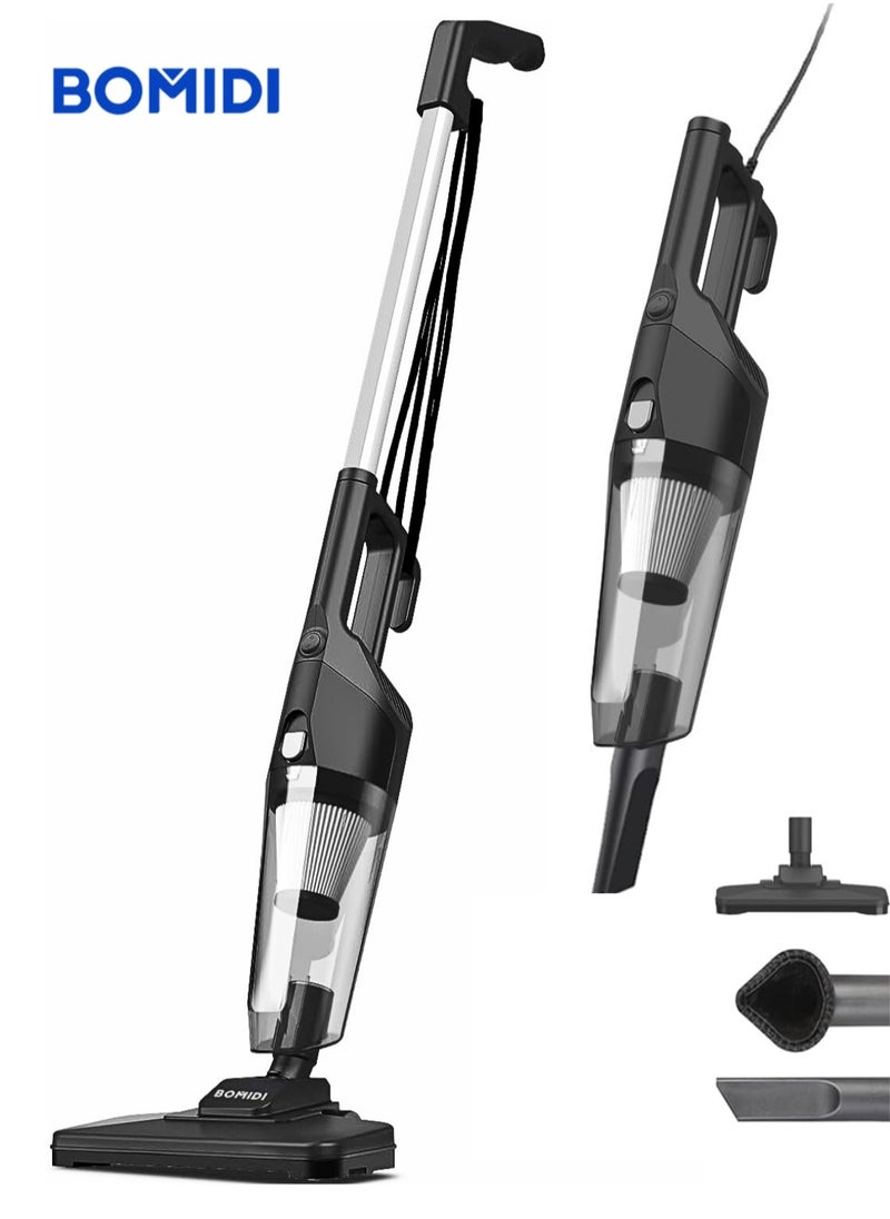BOMIDI Portable Handheld Vacuum Cleaner with 17000Pa Strong Power 900mL Dust Cup, Quiet Suction- Stick Vacuum Cleaner for Wood, Carpet, Tile Floors S9- Black  - Image 1