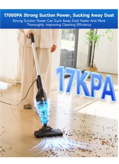 Portable Handheld Vacuum Cleaner with 17000Pa Strong Power 900mL Dust Cup, Quiet Suction- Stick Vacuum Cleaner for Wood, Carpet, Tile Floors S9- Black - pzsku/ZA54CEB85598654E6E8BCZ/45/_/1740829609/7c5b9ceb-ac65-44b7-82f7-cafabc2a8113