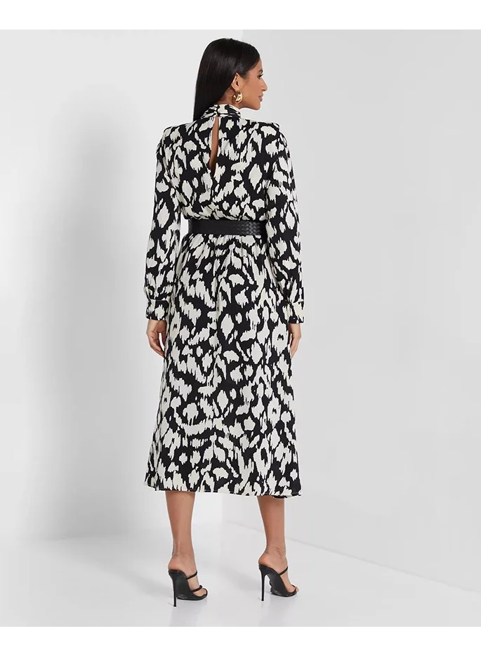 Little Mistress Little Mistress Mono Midaxi Dress