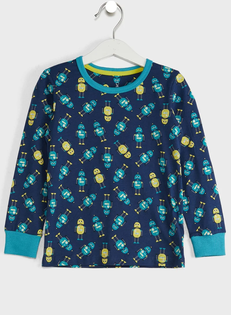 mothercare Kids Robots Print Pyjama Set