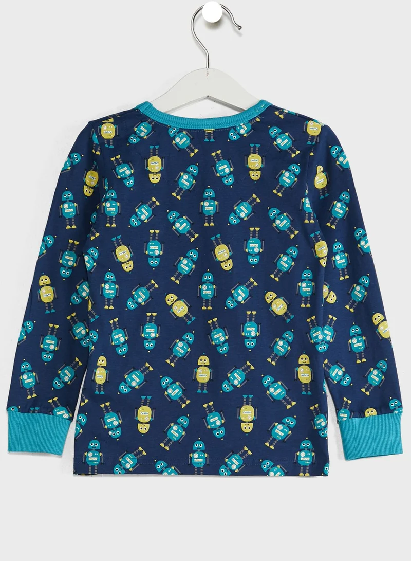 mothercare Kids Robots Print Pyjama Set