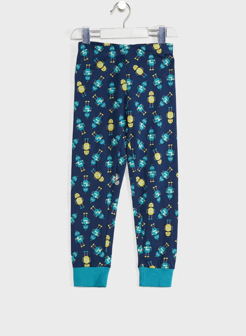 mothercare Kids Robots Print Pyjama Set