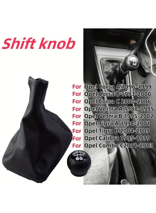 Manual Transmission Gear Shift Knob Stick Jacket Cover For Opel Corsa Vectra Tigra - Image 1