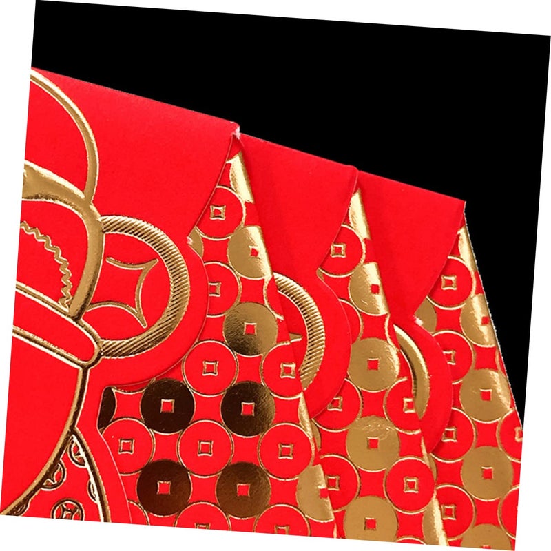 Traditional Chinese Red Envelopes 16Pcs for New Year Birthday Engagement Prosperity - Image 3
