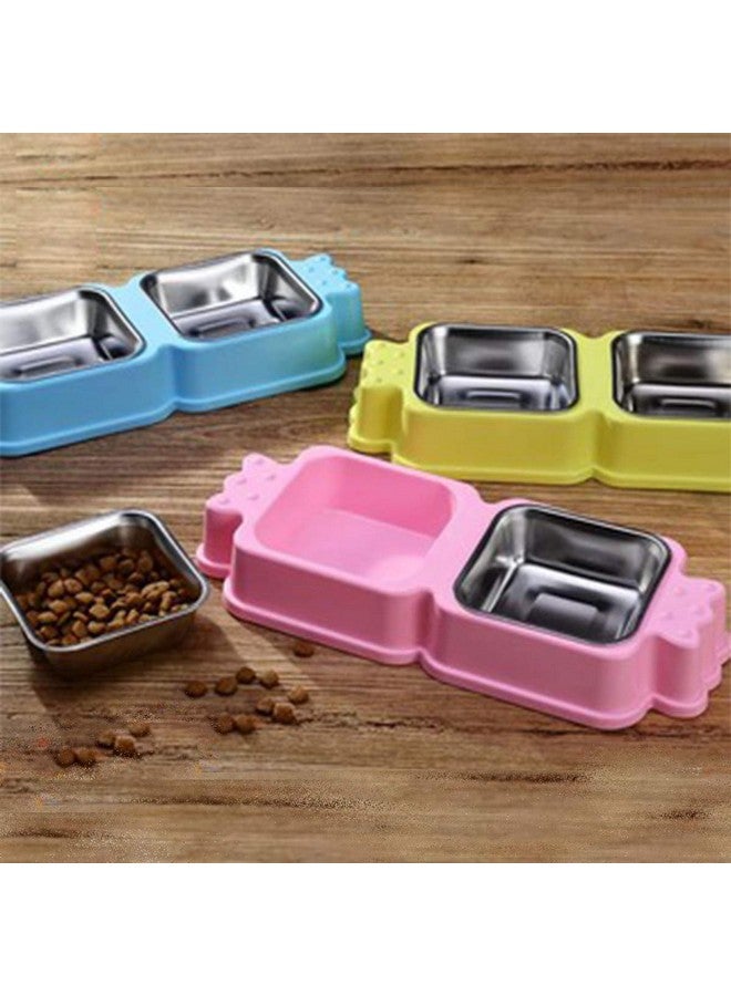 إيميلي بيتس وعاء طعام القطط، وعاء الكلاب، وعاء من الفولاذ المقاوم للصدأ، وعاء مزدوج، وعاء طعام القطط، وعاء الطعام، طعام الكلاب، وعاء الأرز، مستلزمات القطط - Image 4