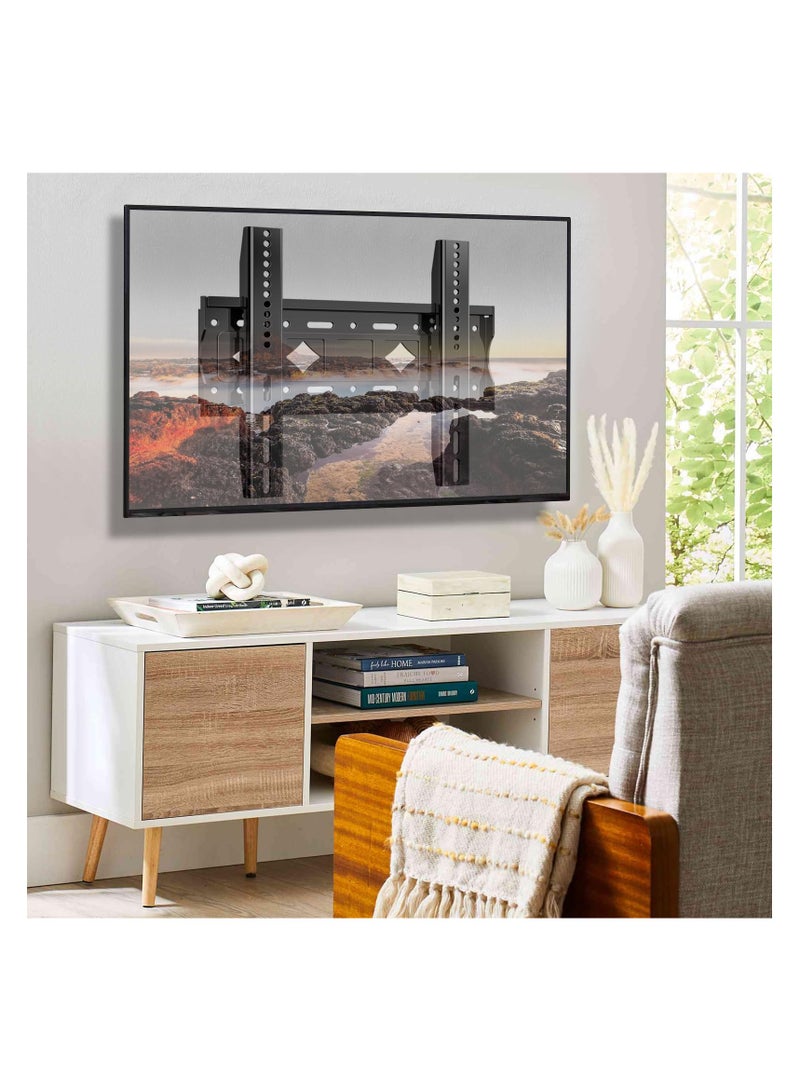 SYOSI Fixed TV Wall Mount Low Profile Wall Mount TV Bracket for Most 26-65 Inch 4K LED LCD and Plasma TV TV Mount Bracket VESA Up to 400x400mm and Weight Capacity 50kg - Image 2