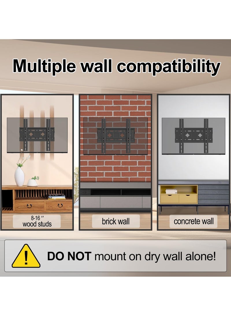 SYOSI Fixed TV Wall Mount Low Profile Wall Mount TV Bracket for Most 26-65 Inch 4K LED LCD and Plasma TV TV Mount Bracket VESA Up to 400x400mm and Weight Capacity 50kg - Image 5
