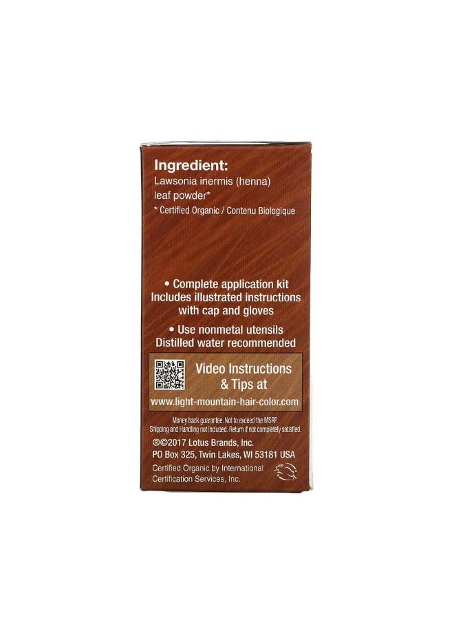 Light Mountain Natural Hair Color and Conditioner Red 4 oz 113 g  - Image 2