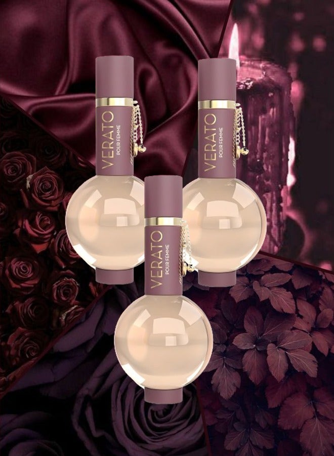 ميرادا 3 قطع عطر فيراتو للنساء 100 مل - Image 1