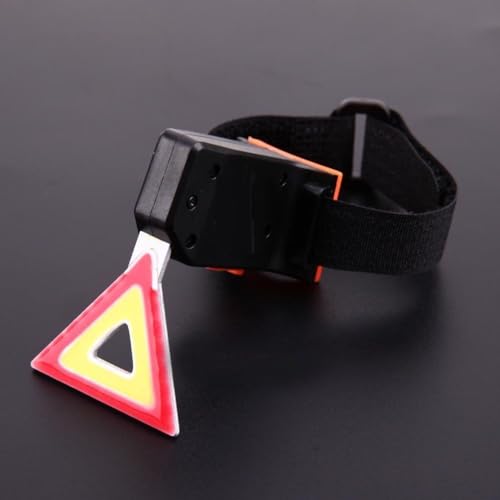 Inditradition Hazard Triangle Bicycle LED Taillight | Rechargeable, Waterproof, Multifunctional 5 Modes Red & Yellow Light - Image 3