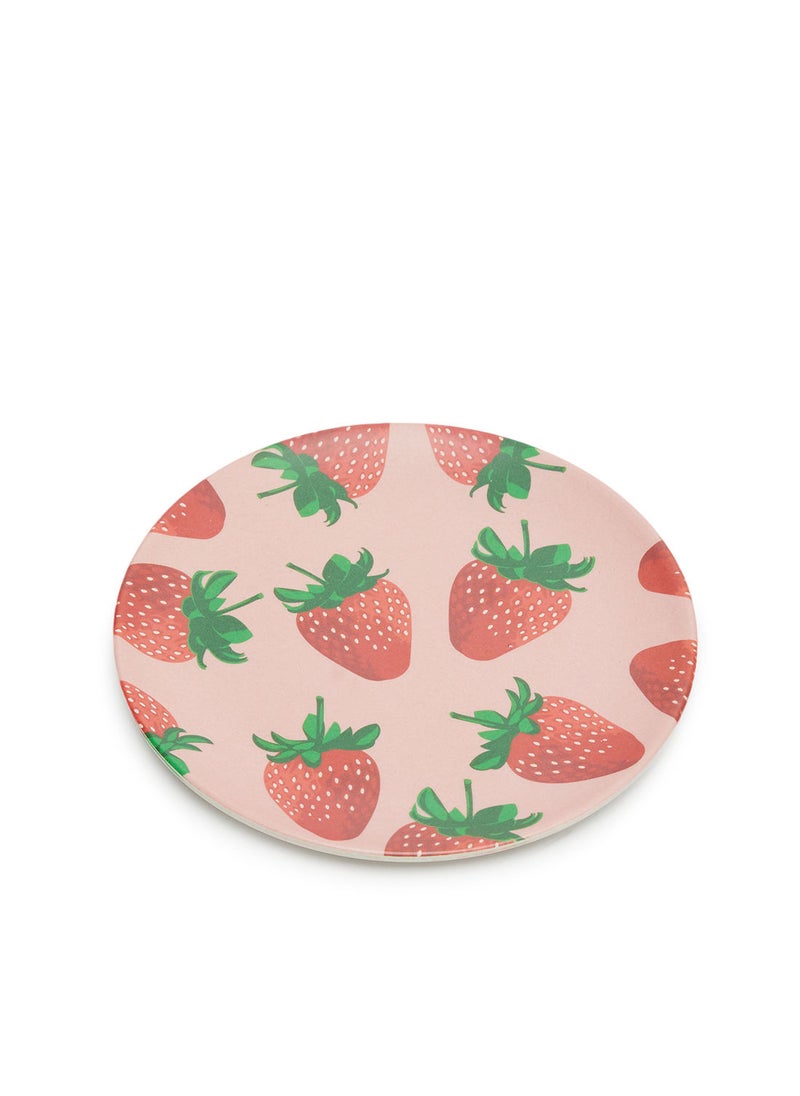 Simply Kitchen - Strawberry Bamboo Fiber Small Plate - Image 1