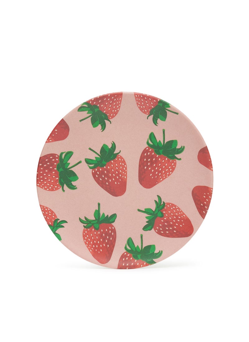 Simply Kitchen - Strawberry Bamboo Fiber Small Plate - Image 1