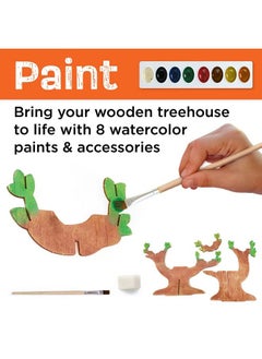 Creativity for Kids Build And Grow Tree House Craft Kit Treehouse Playset Toy For Boys And Girls Classic Toys For Kids  - Image 4
